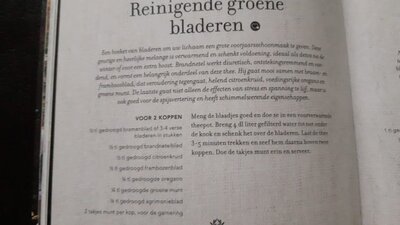 Reinigende groene bladeren